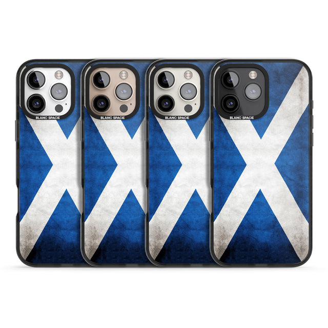 iPhone 16 Pro Max Scotland Saltire Flag Black Impact Phone Case