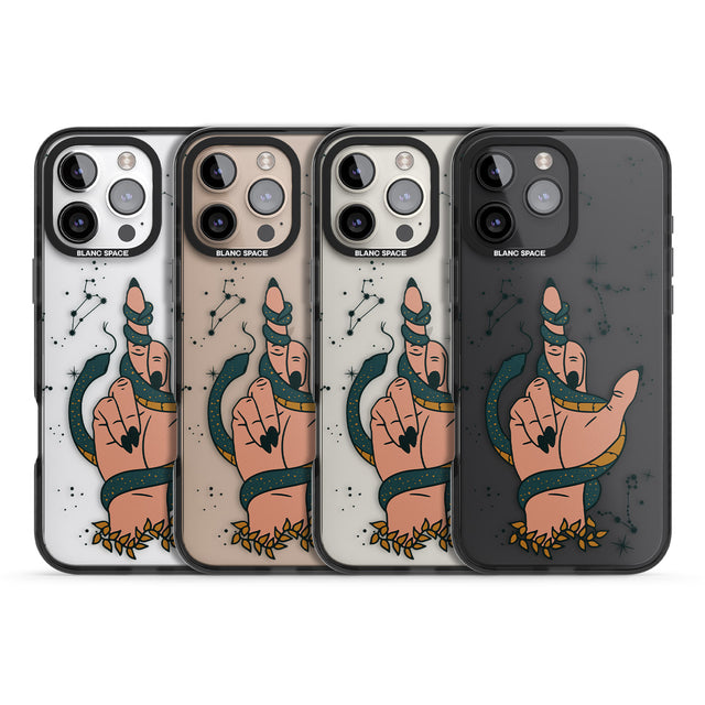 iPhone 16 Pro Max Snakes, Stars and Cynicism Black Impact Phone Case