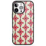 iPhone 16 Pro Max Rose Stars Pattern Black Impact Phone Case