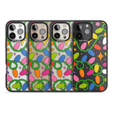 iPhone 16 Pro Max Festive Lights Pattern Black Impact Phone Case