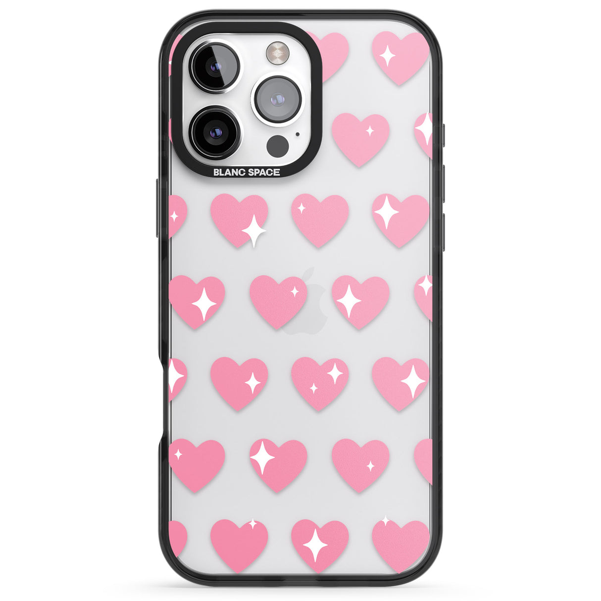 iPhone 16 Pro Max Sweet Hearts Black Impact Phone Case