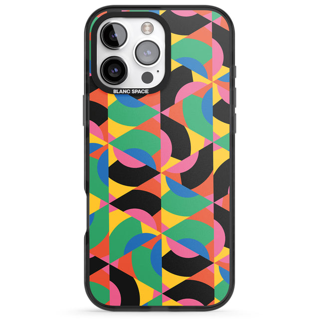 iPhone 16 Pro Max Abstract Carnival Black Impact Phone Case