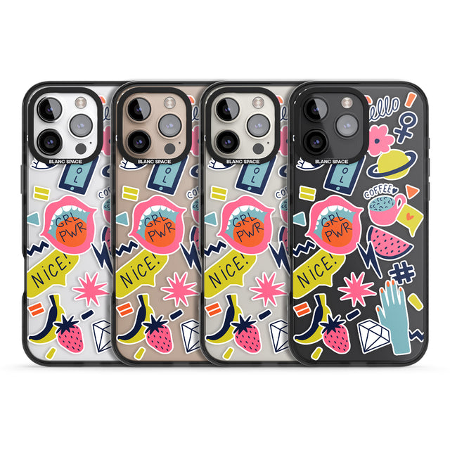 iPhone 16 Pro Max GRL PWR Black Impact Phone Case