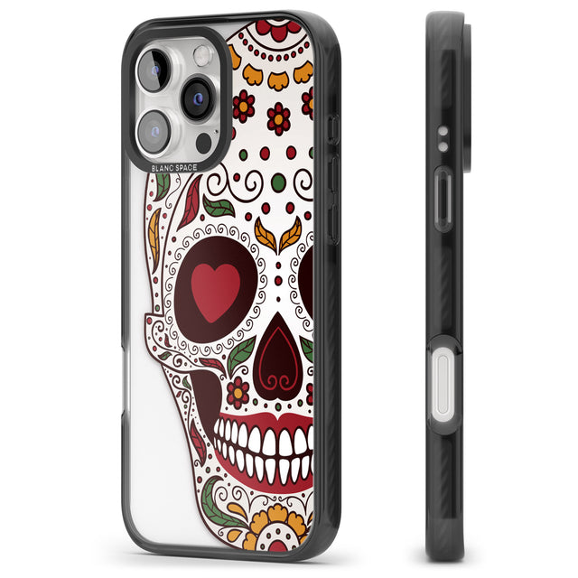 iPhone 16 Pro Max Autumn Sugar Skull Black Impact Phone Case