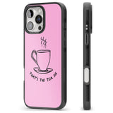 iPhone 16 Pro Max That's the Tea, Sis Pink Black Impact Phone Case