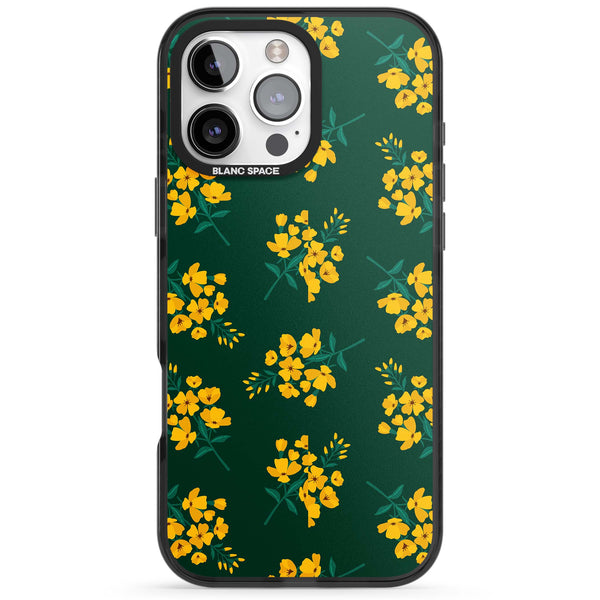 Yellow Wildflowers on Green