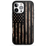 iPhone 16 Pro Max American Flag Camo Black Impact Phone Case