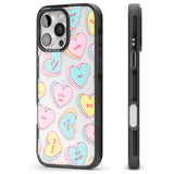 iPhone 16 Pro Max Sarcastic Love Hearts Black Impact Phone Case