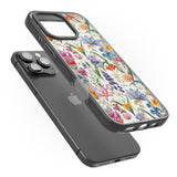 iPhone 16 Pro Max Vintage Wildflowers Black Impact Phone Case + Magsafe