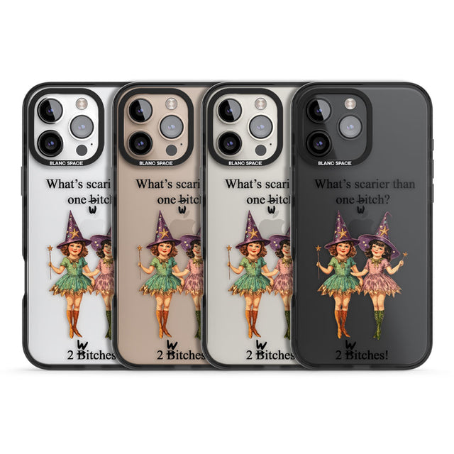 Two Witches Black Impact Phone Case for iPhone 16 Pro, iPhone 16 Pro Max