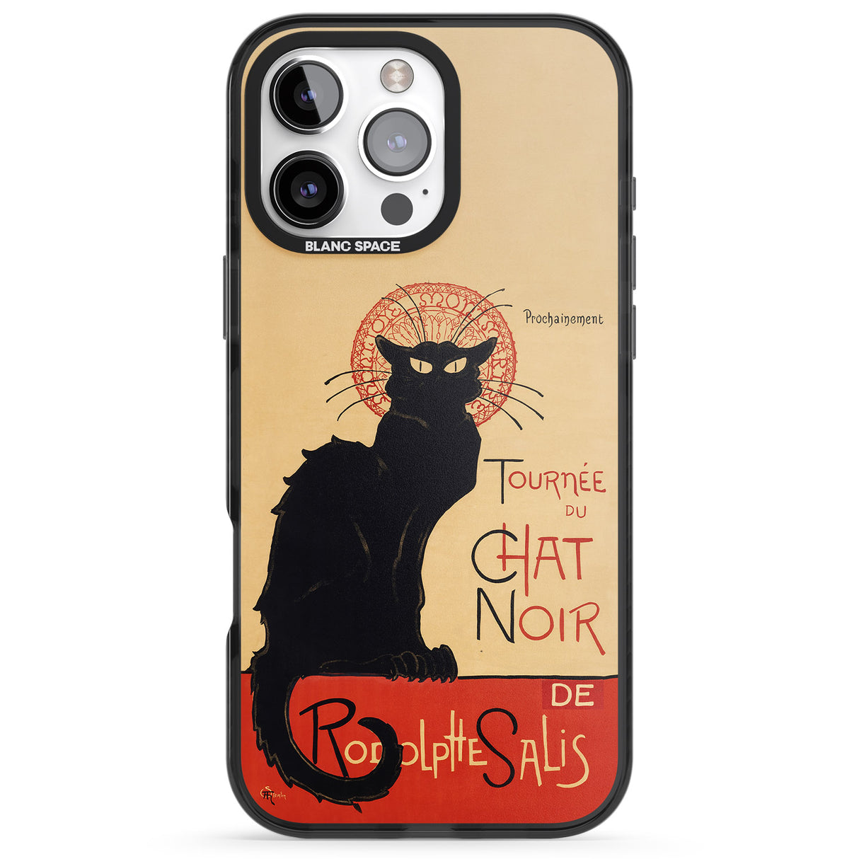 iPhone 16 Pro Max Tournee du Chat Noir Poster Black Impact Phone Case