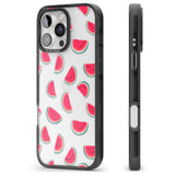 iPhone 16 Pro Max Watermelon Slices - Clear Black Impact Phone Case