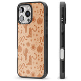 iPhone 16 Pro Max Wild West Pattern Black Impact Phone Case