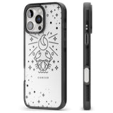 iPhone 16 Pro Max Cancer Emblem - Transparent Design Black Impact Phone Case