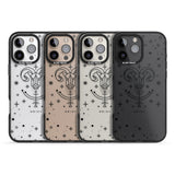 iPhone 16 Pro Max Aries Emblem - Transparent Design Black Impact Phone Case