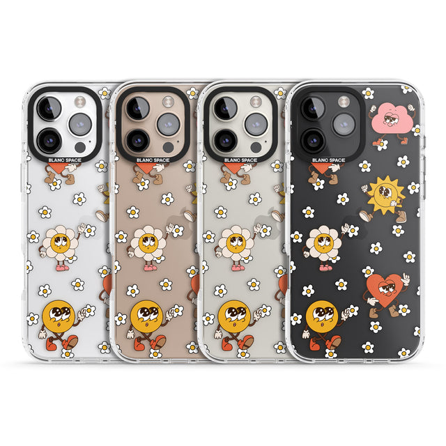 iPhone 16 Daisies & Friends Clear Impact Phone Case