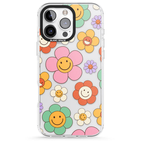 iPhone 16 Happy Blossoms Clear Impact Phone Case