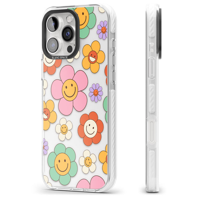 iPhone 16 Happy Blossoms Clear Impact Phone Case