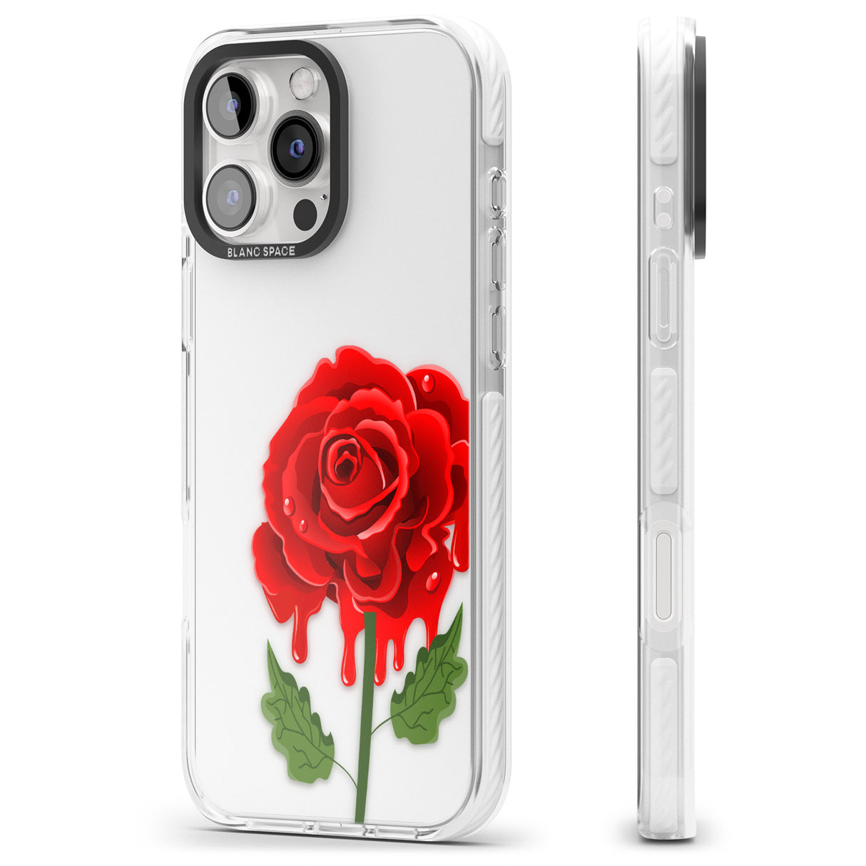 iPhone 16 Melting Rose Clear Impact Phone Case