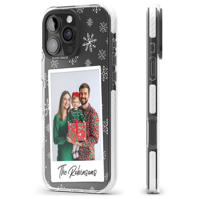 Personalised Snowflake Photo Impact Phone Case for iPhone 16 Pro, iPhone 16 Pro Max