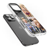 iPhone 16 Pro Max Personalised 4 Photo Grid Black Impact Phone Case