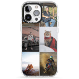 iPhone 16 Pro Max Personalised 6 Photo Grid Black Impact Phone Case