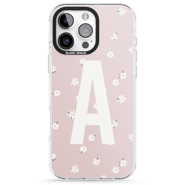 Personalised Pink Daisy Initial
