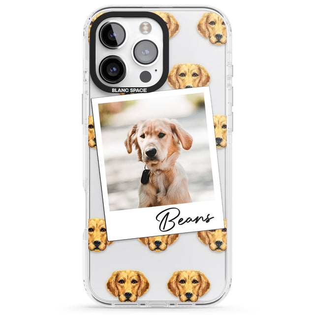 iPhone 16 Pro Max Personalised Labrador - Dog Photo Black Impact Phone Case