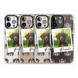 iPhone 16 Pro Max Personalised Dachshund, Brown - Dog Photo Black Impact Phone Case