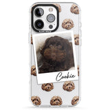 iPhone 16 Pro Max Personalised Cockapoo, Brown - Dog Photo Black Impact Phone Case