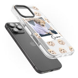 iPhone 16 Pro Max Personalised Cockapoo, Cream - Dog Photo Black Impact Phone Case