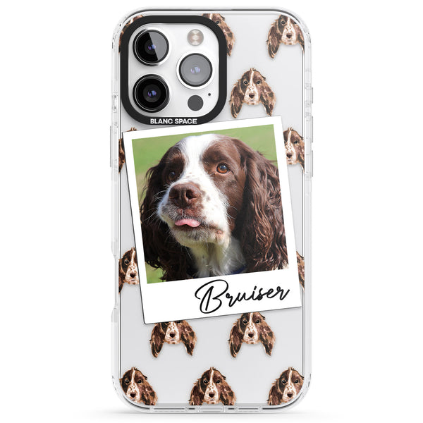 Personalised Springer Spaniel Instant Camera Photo