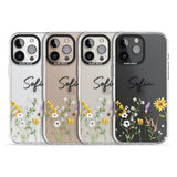 Personalised April Wildfowers Impact Phone Case for iPhone 16 Pro, iPhone 16 Pro Max