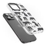 iPhone 16 Pro Max Personalised Tiger Silhouettes Black Impact Phone Case