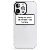 iPhone 16 Pro Max Personalised Create your own Warning Label Black Impact Phone Case