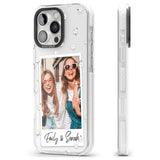 iPhone 16 Pro Max Personalised Daisy Instant Photo Black Impact Phone Case