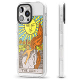 iPhone 16 Pro Max Personalised The Sun Tarot Card - Colour Black Impact Phone Case