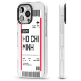 iPhone 16 Pro Max Personalised Ho Chi Minh City Boarding Pass Black Impact Phone Case