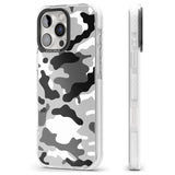 iPhone 16 Pro Max Grey Camo Black Impact Phone Case