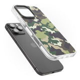 iPhone 16 Pro Max Green Camo Black Impact Phone Case