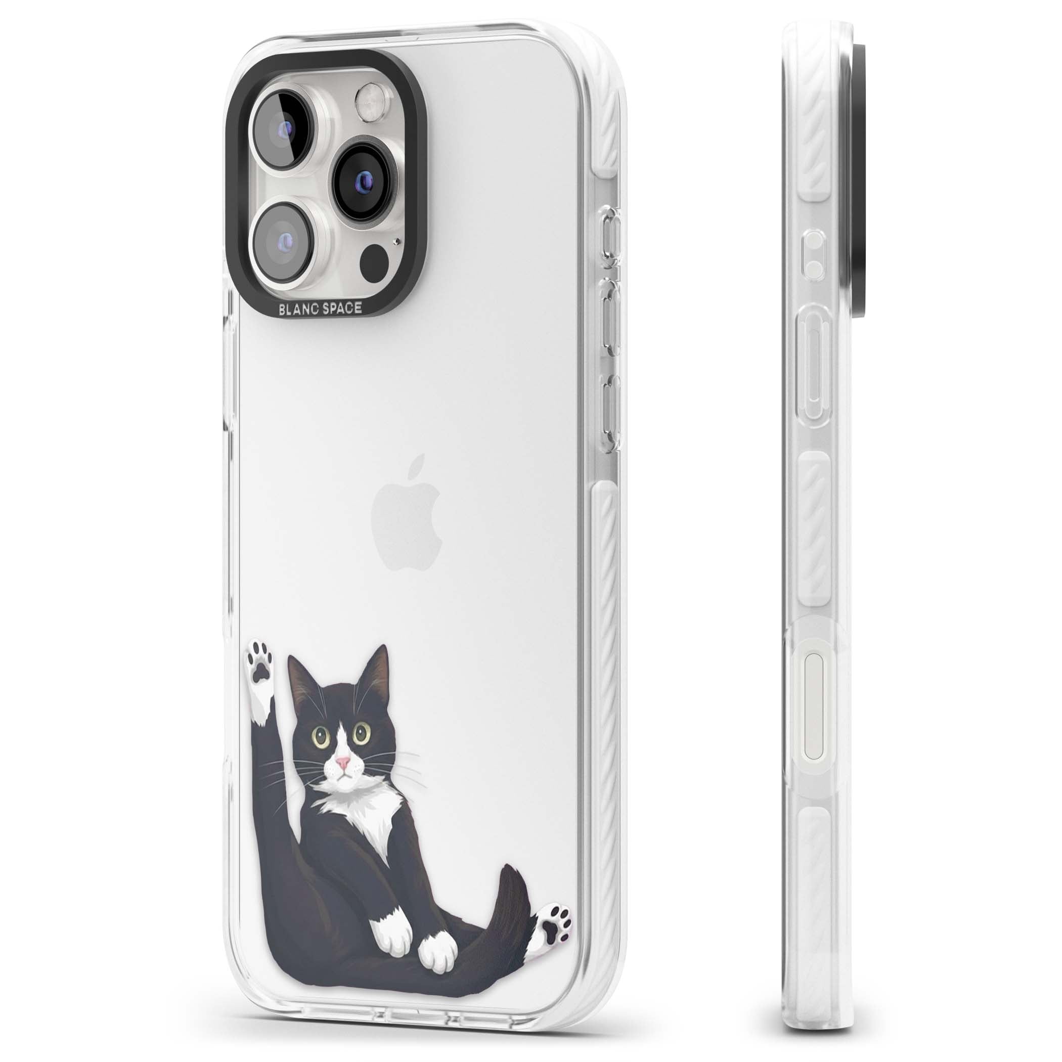 Mid-Groom Cat animals iPhone case | Clear Impact case for iPhone 16 Pro, iPhone 16 Pro Max