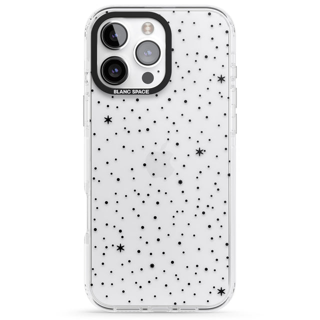 iPhone 16 Pro Max Celestial Starry Sky Black Impact Phone Case