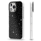 iPhone 16 Pro Max Celestial Cut-Out Stars Black Impact Phone Case