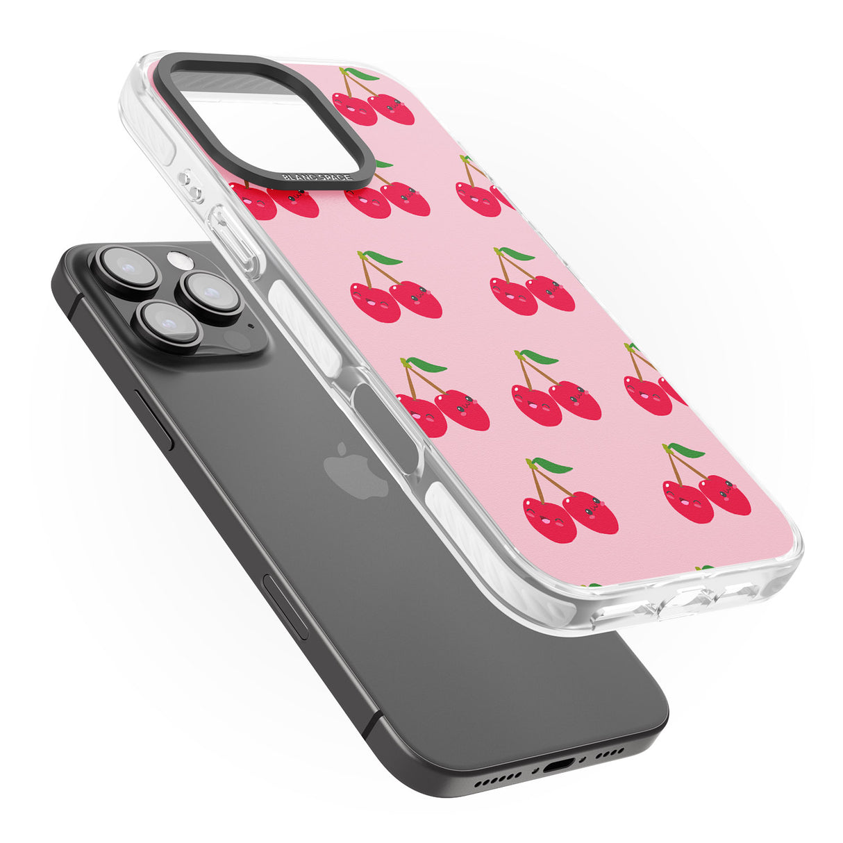 iPhone 16 Pro Max Cheeky Cherry Black Impact Phone Case