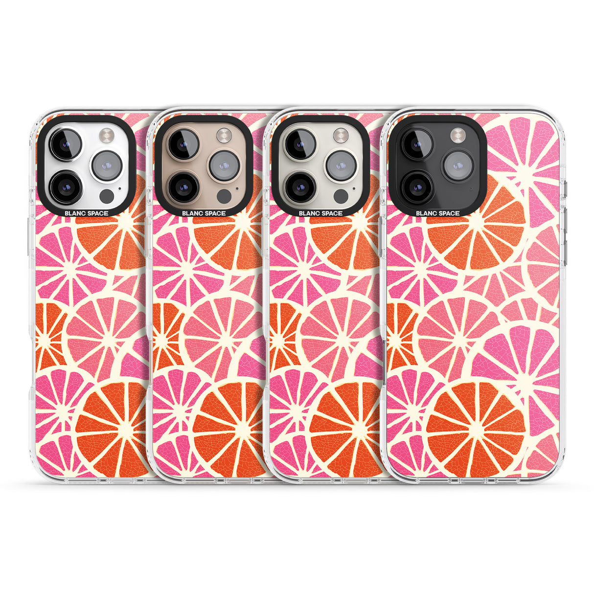 iPhone 16 Pro Max Citrus Slices Black Impact Phone Case