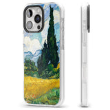 iPhone 16 Pro Max Wheat Field with Cypresses by Vincent Van Gogh Black Impact Phone Case