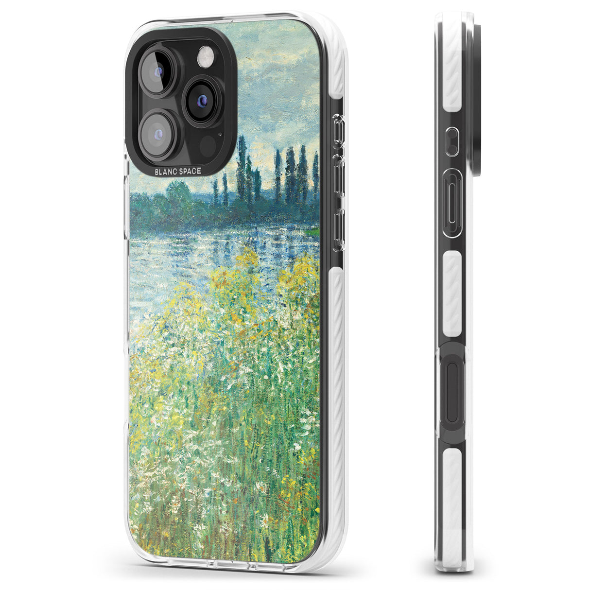 iPhone 16 Pro Max Banks of the Seine by Claude Monet Black Impact Phone Case