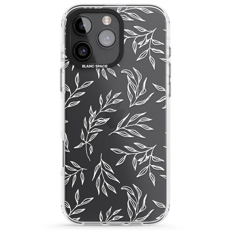 iPhone 16 Pro Max Leafy Botanical Black Impact Phone Case