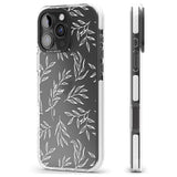 iPhone 16 Pro Max Leafy Botanical Black Impact Phone Case