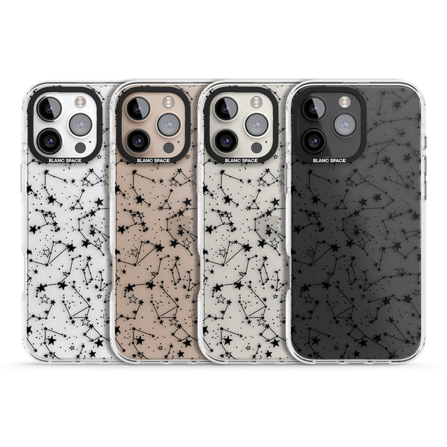 iPhone 16 Pro Max Constellations Black Impact Phone Case